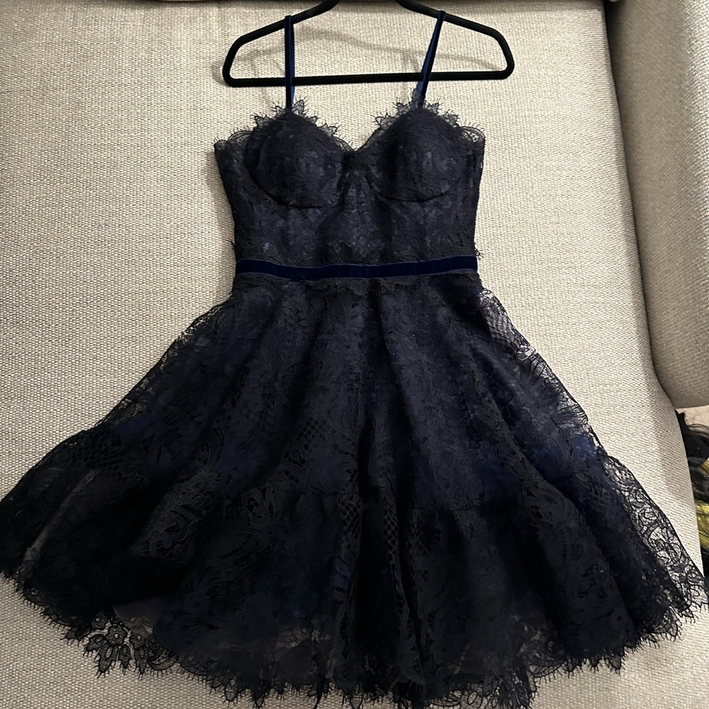 Costarellos Lace Corset Dress